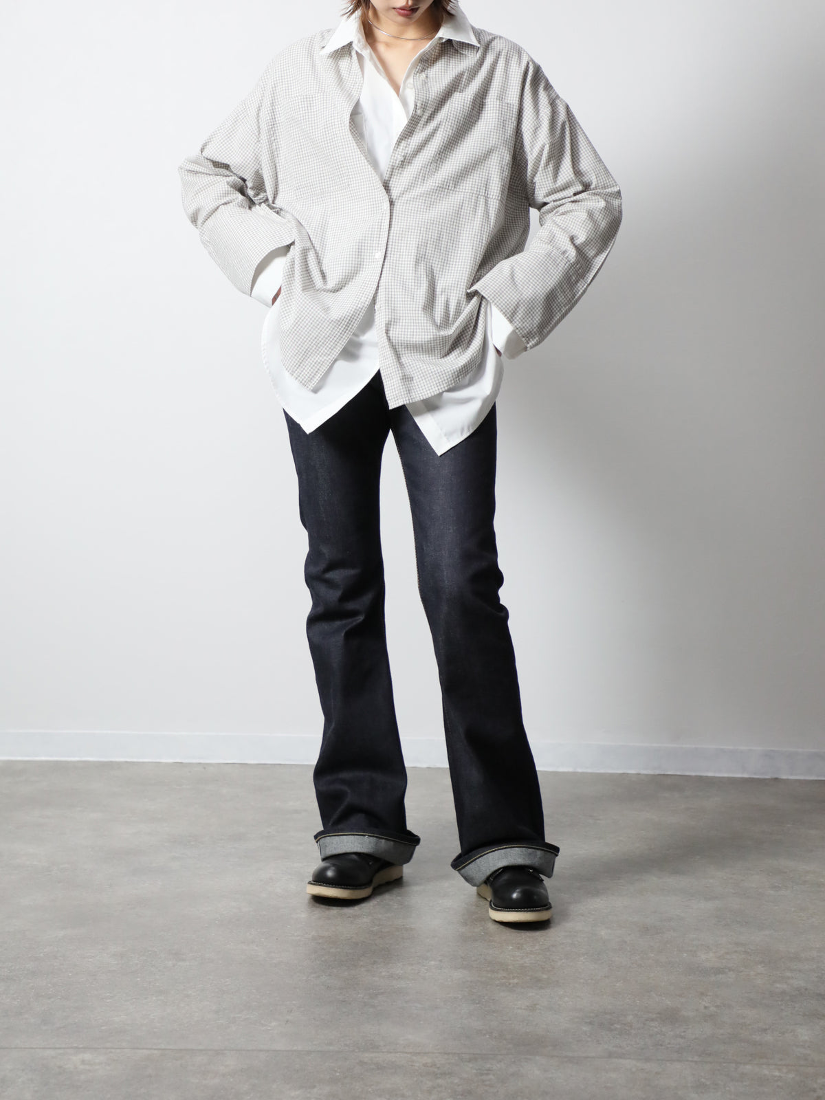B-1969-XX-F-004 【岡山産 セルビッチデニム】ベルボトム リジッド BELL-BOTTOM SELVEDGE DENIM RIGID
