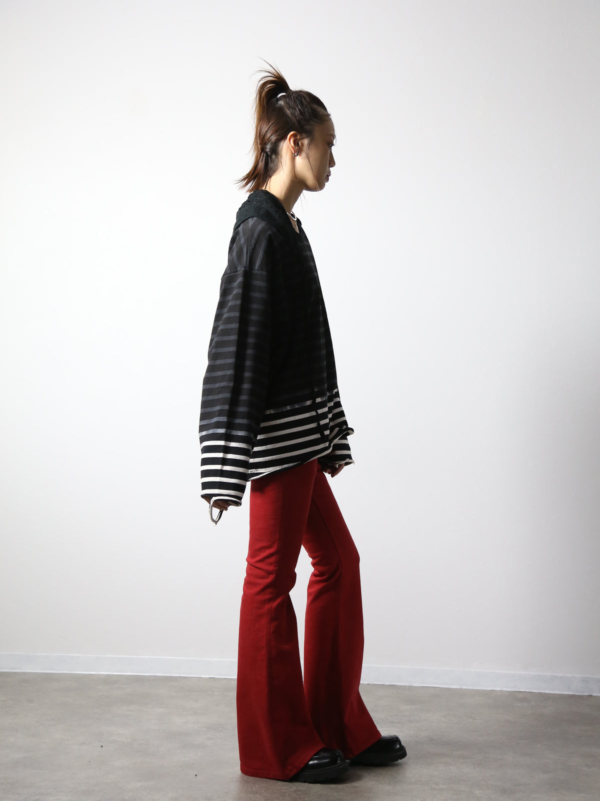 【アーカイブボブソン】フェードボーダーカットソー