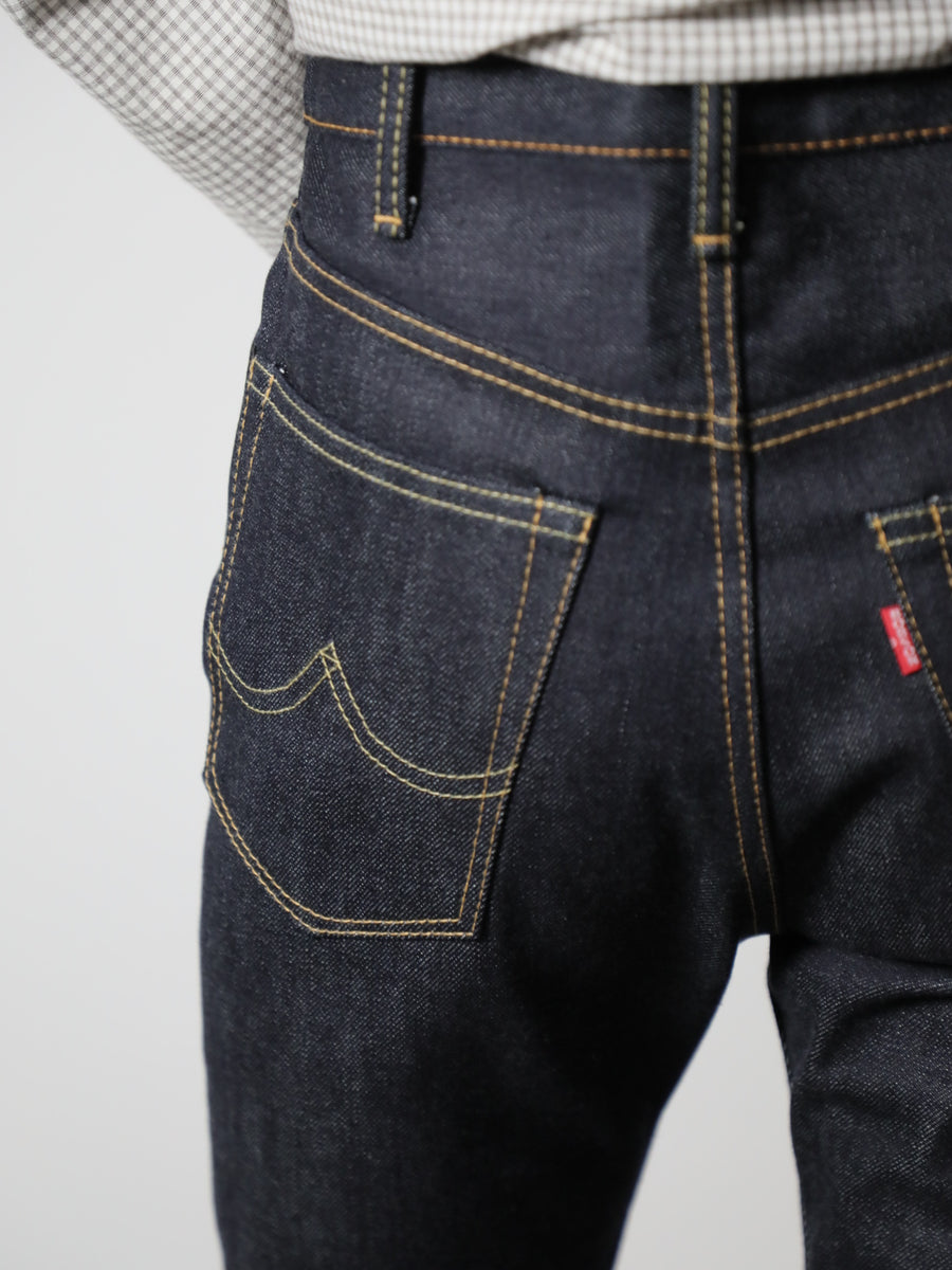 B-1969-XX-F-004 【岡山産 セルビッチデニム】ベルボトム リジッド BELL-BOTTOM SELVEDGE DENIM RIGID
