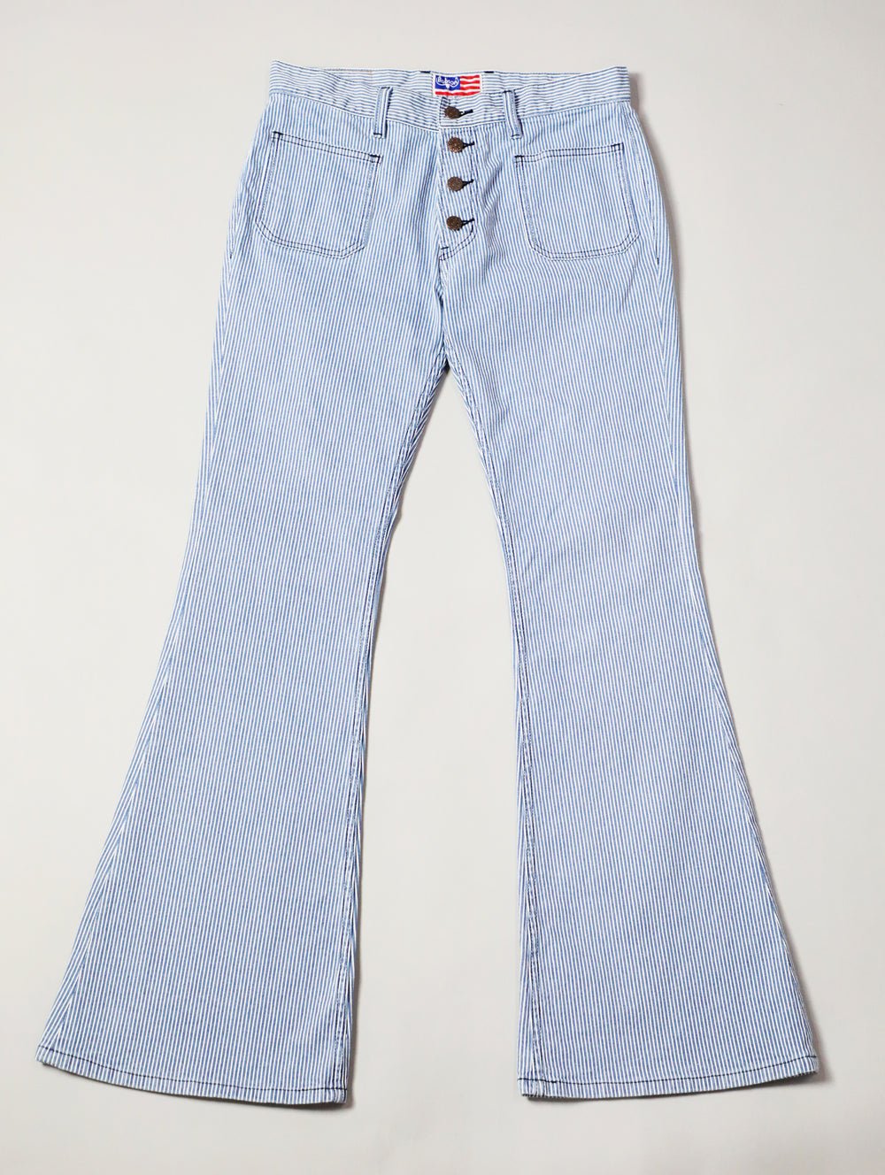 ブーツカット | 貼りポケベルボトムジーンズ | ボブソン | ヒッコリーデニム | BOBSON | 1970年代ファッション