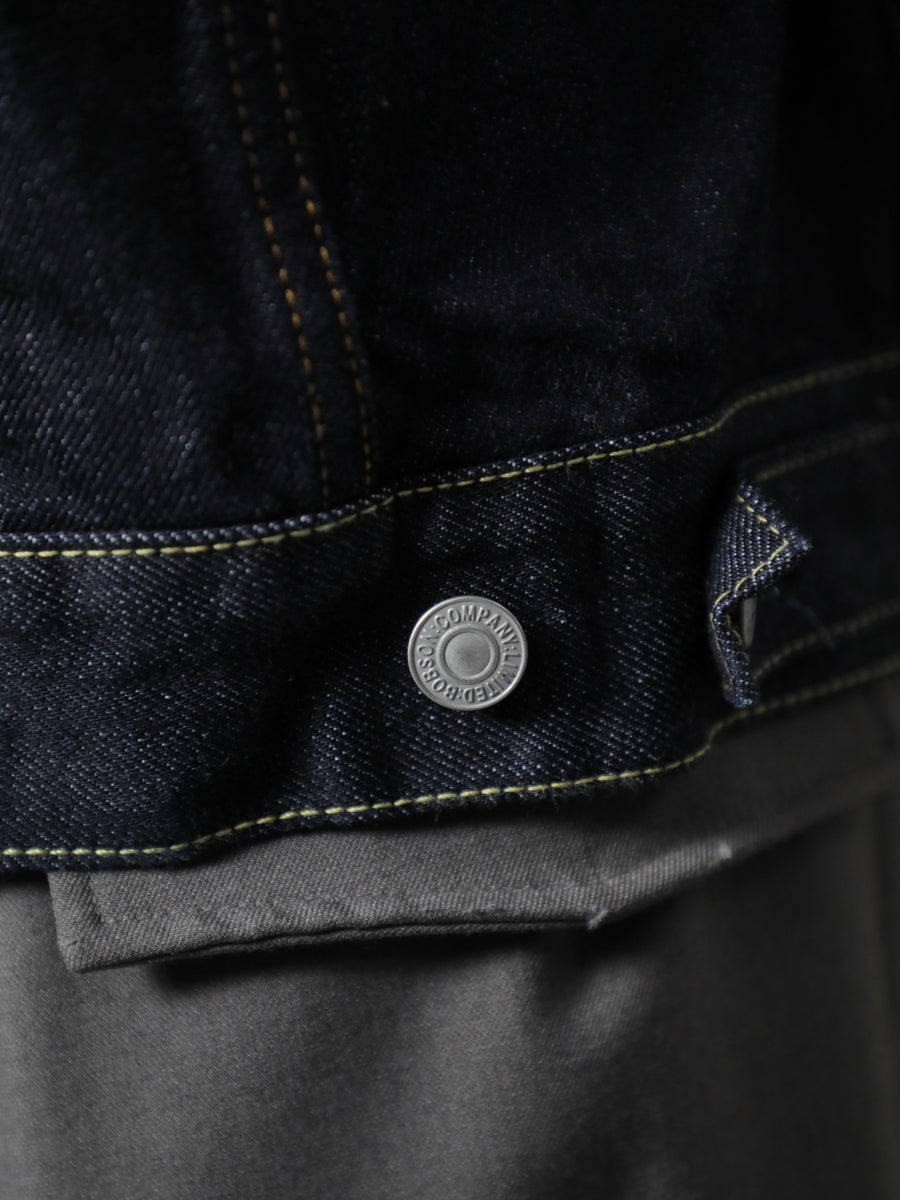 B-1969-XX-G-680 【岡山産 セルビッチデニム】デニムジャケット Gジャン ワンウオッシュ Type 3 Selvedge Denim Jacket Onewash