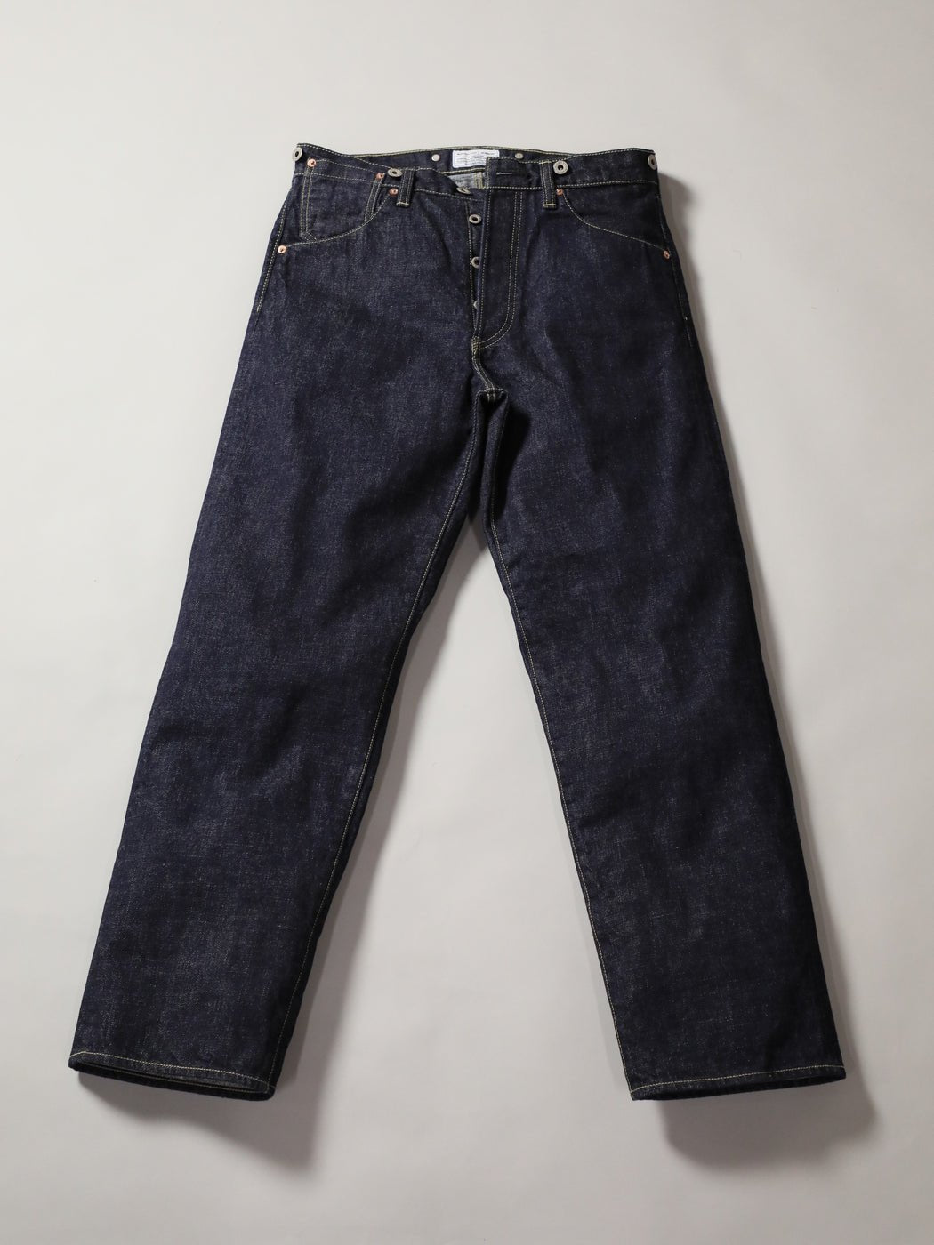 B-1969-XX-RR2011-680 【岡山産 セルビッチデニム】シンチバックジーンズ ワンウォッシュ CINCH BUCKLE SELVEDGE DENIM ONEWASH