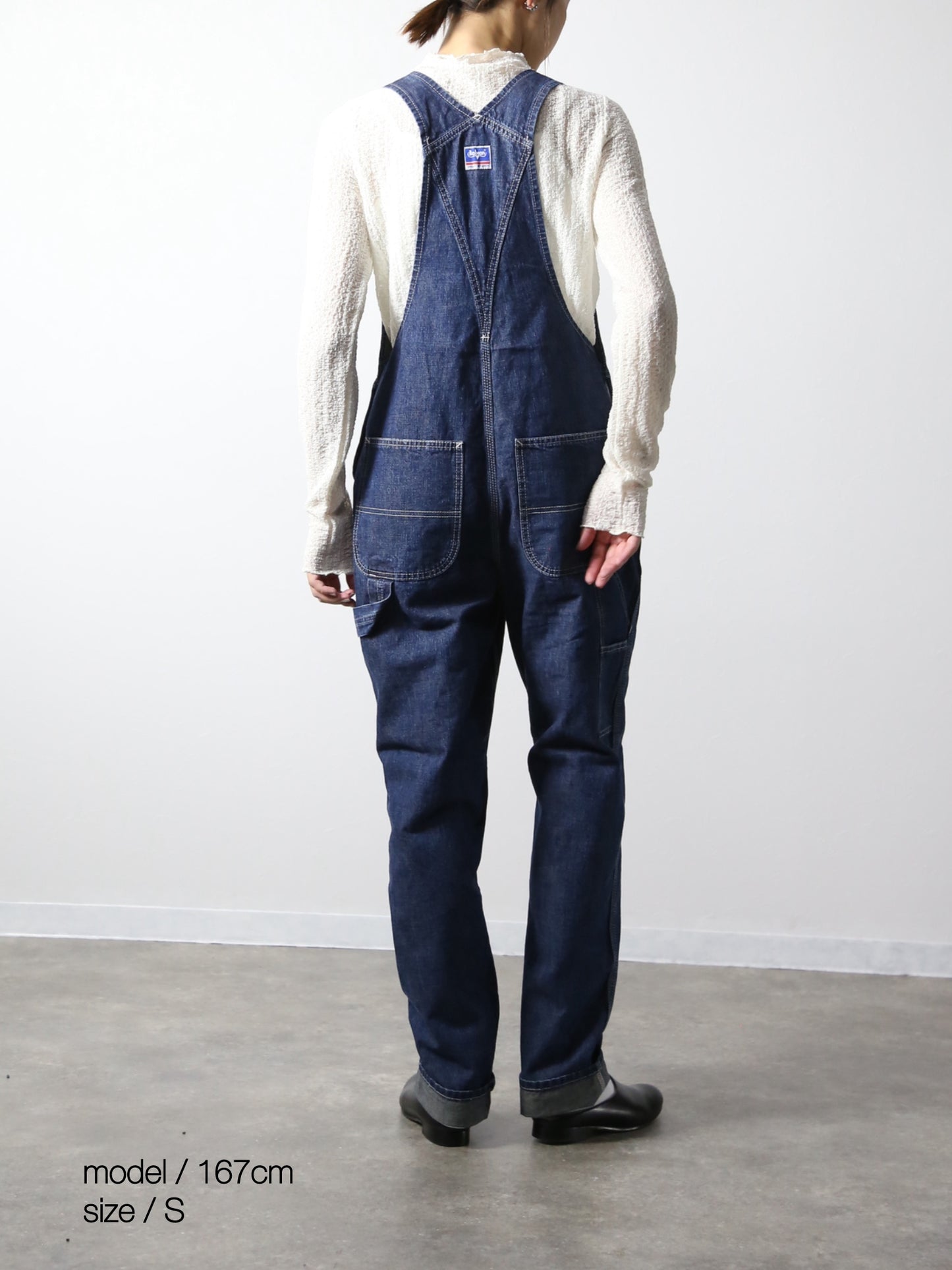 デニムオーバーオール サロペット インディゴカラー ユニセックス