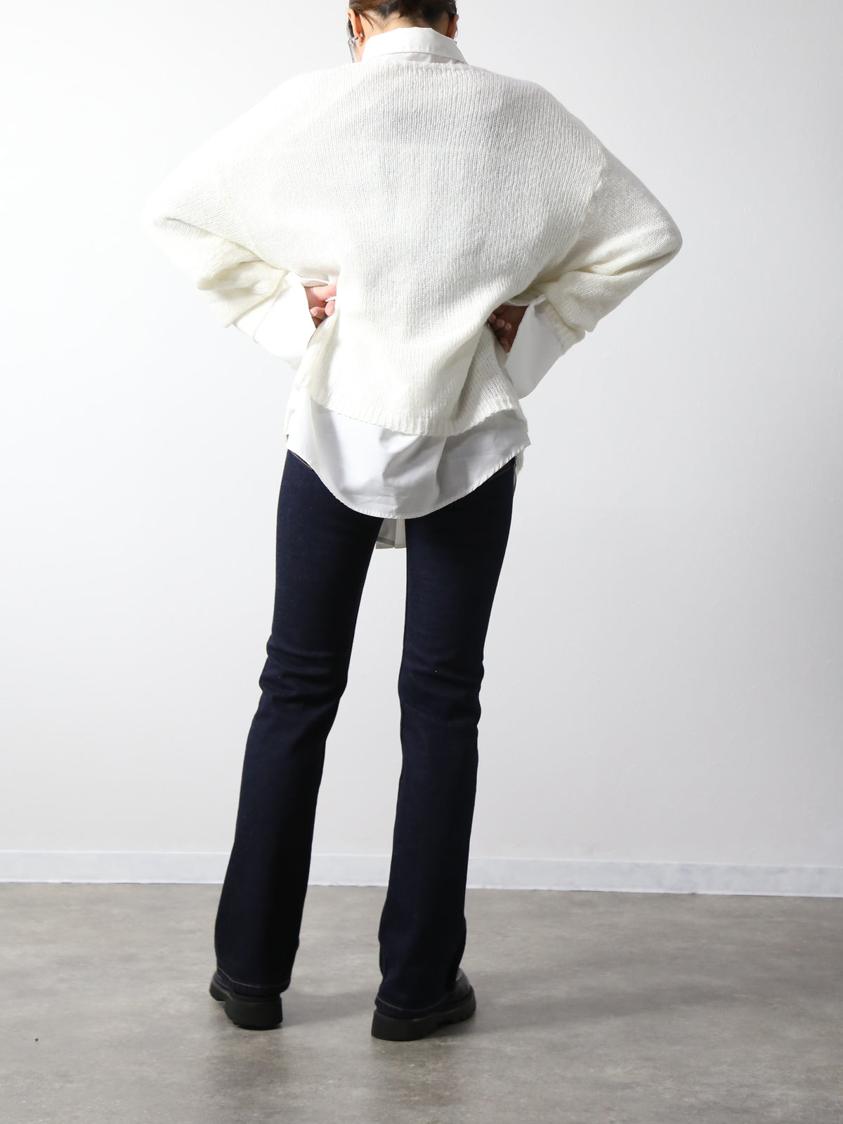 ブーツカットジーンズ　 ワンウォッシュカラー/ユニセックス