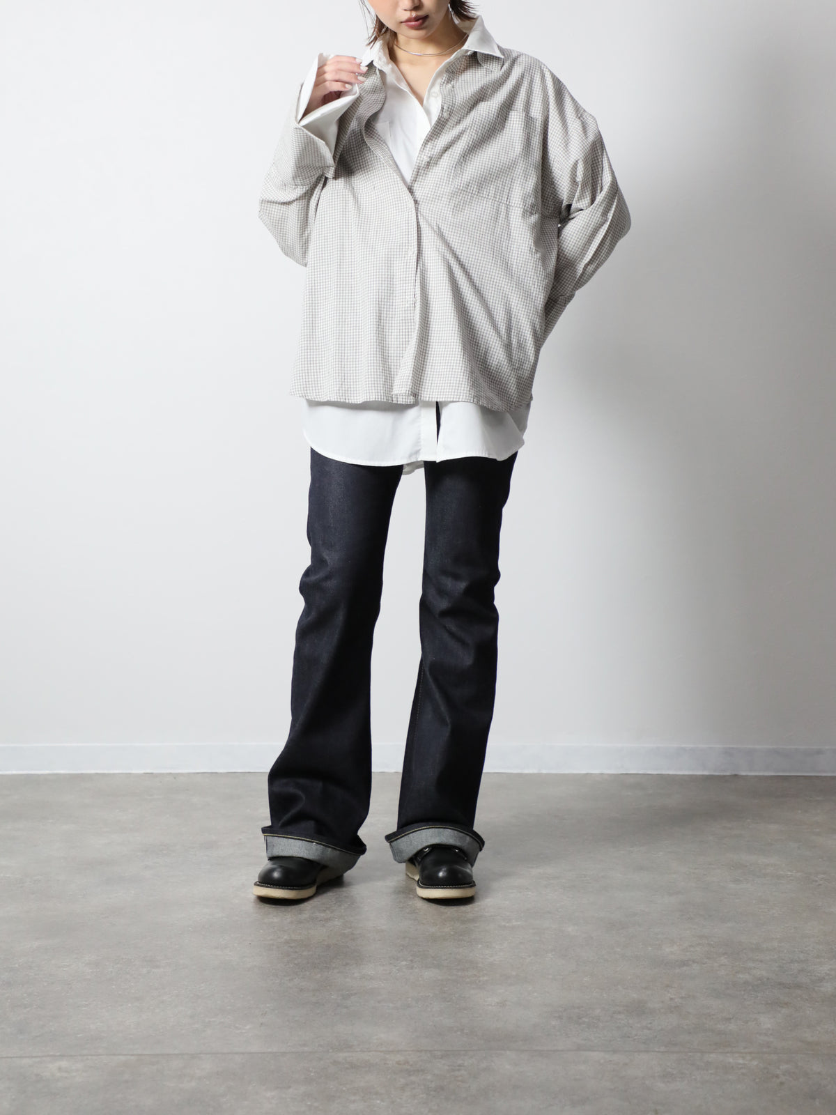 B-1969-XX-F-004 【岡山産 セルビッチデニム】ベルボトム リジッド  BELL-BOTTOM SELVEDGE DENIM RIGID