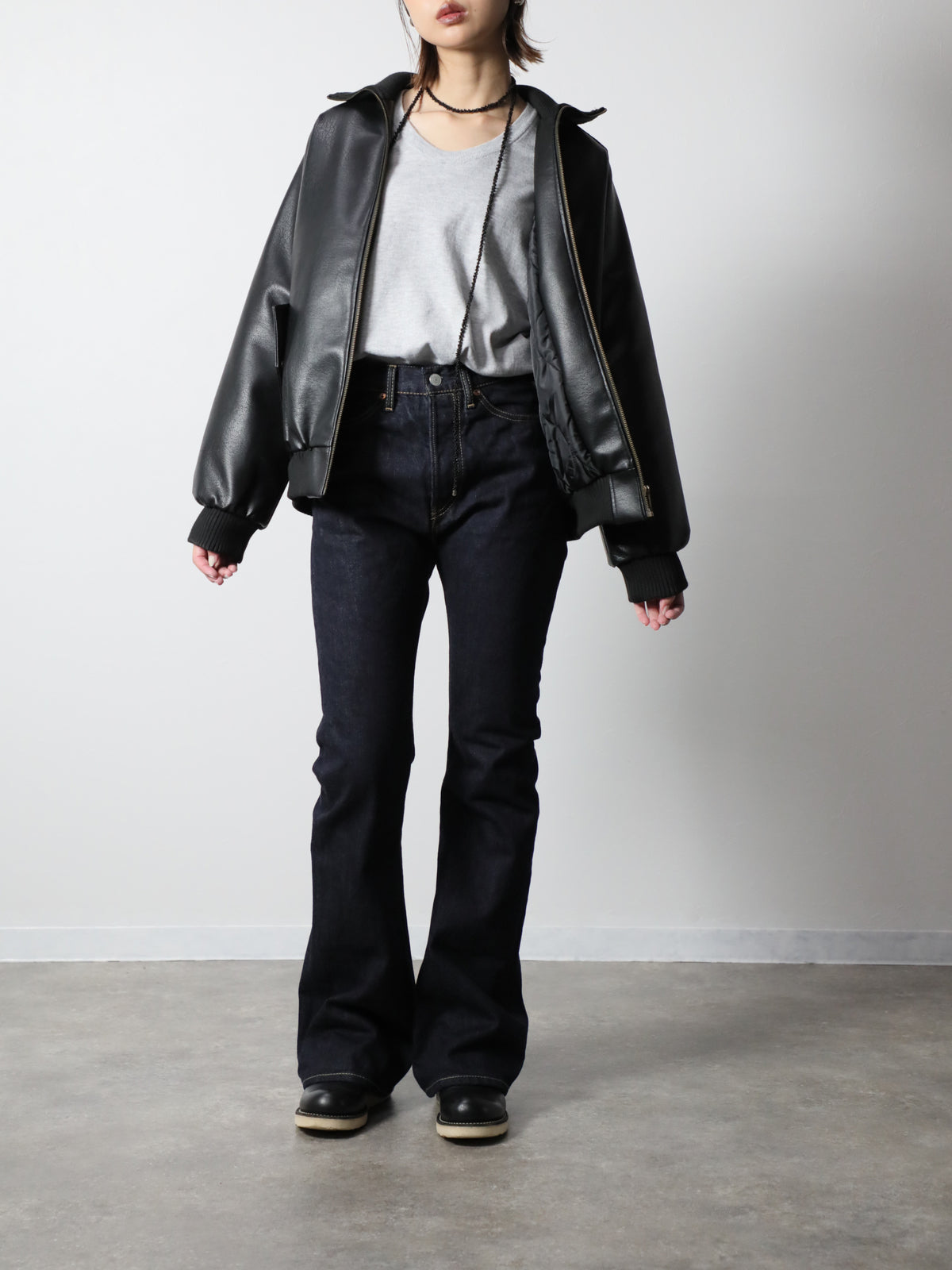 B-1969-XX-F-680 【岡山産 セルビッチデニム】ベルボトム  ワンウォッシュ  BELL-BOTTOM SELVEDGE DENIM ONEWASH