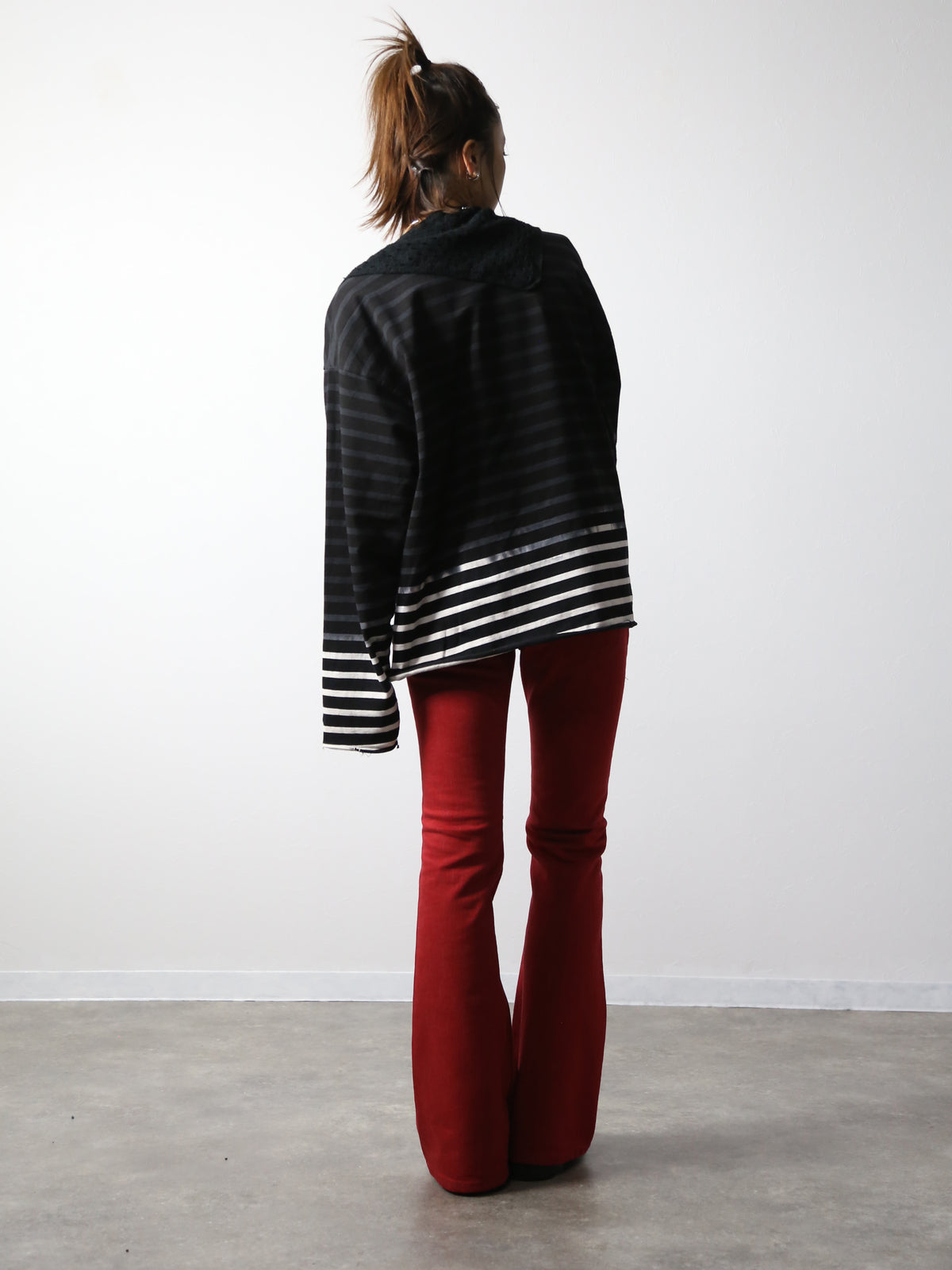 【アーカイブボブソン】フェードボーダーカットソー