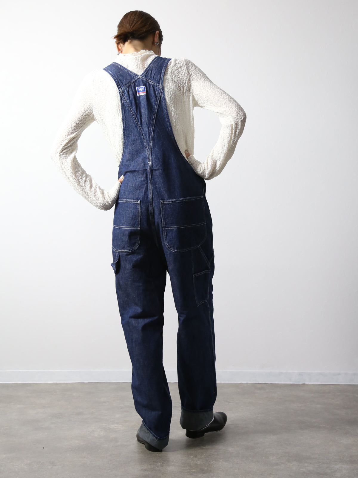 デニムオーバーオール　サロペット　インディゴカラー　ユニセックス