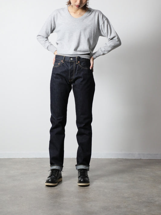 B-1969-XX-J-680　【岡山産 セルビッチデニム】ジーンズワンウオッシュ　Straight Selvedge Denim  Onewash