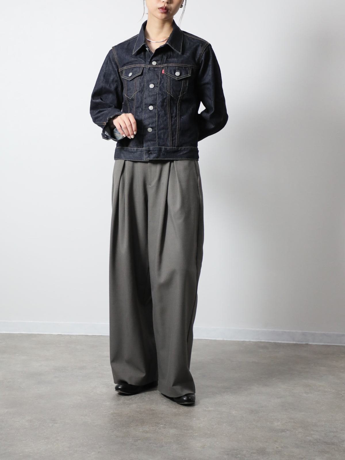 B-1969-XX-G-680　【岡山産 セルビッチデニム】デニムジャケット  Gジャン ワンウオッシュ　Type 3 Selvedge Denim Jacket Onewash
