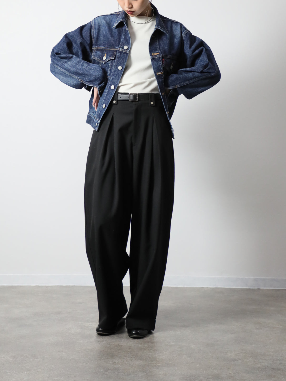 プレミアムデニムジャケット ヴィンテージウオッシュGジャン