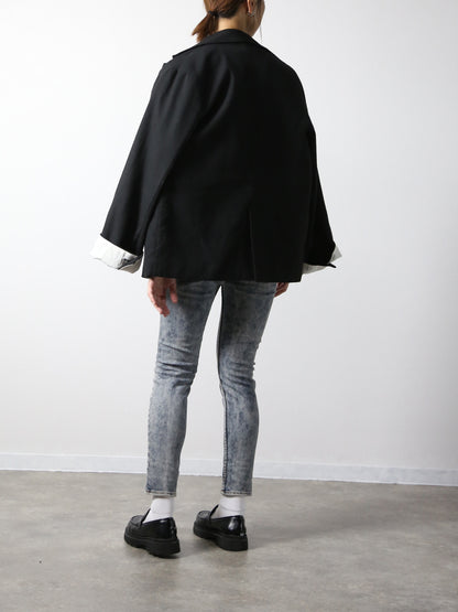 プレミアムジーンズ テーパードストレート　クラウドケミカルカラー/レディス