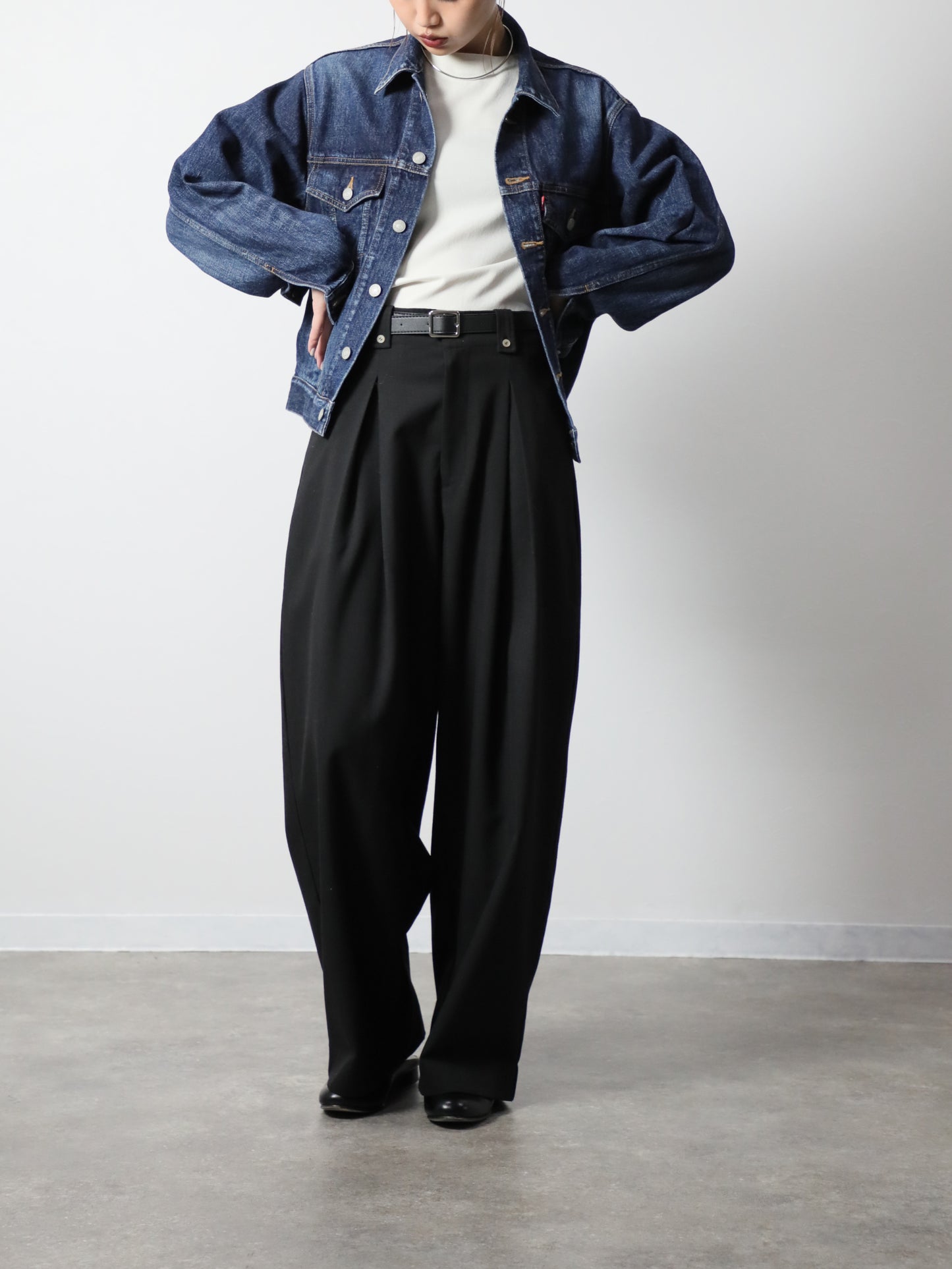 プレミアムデニムジャケット　ヴィンテージウオッシュＧジャン　ユニセックス