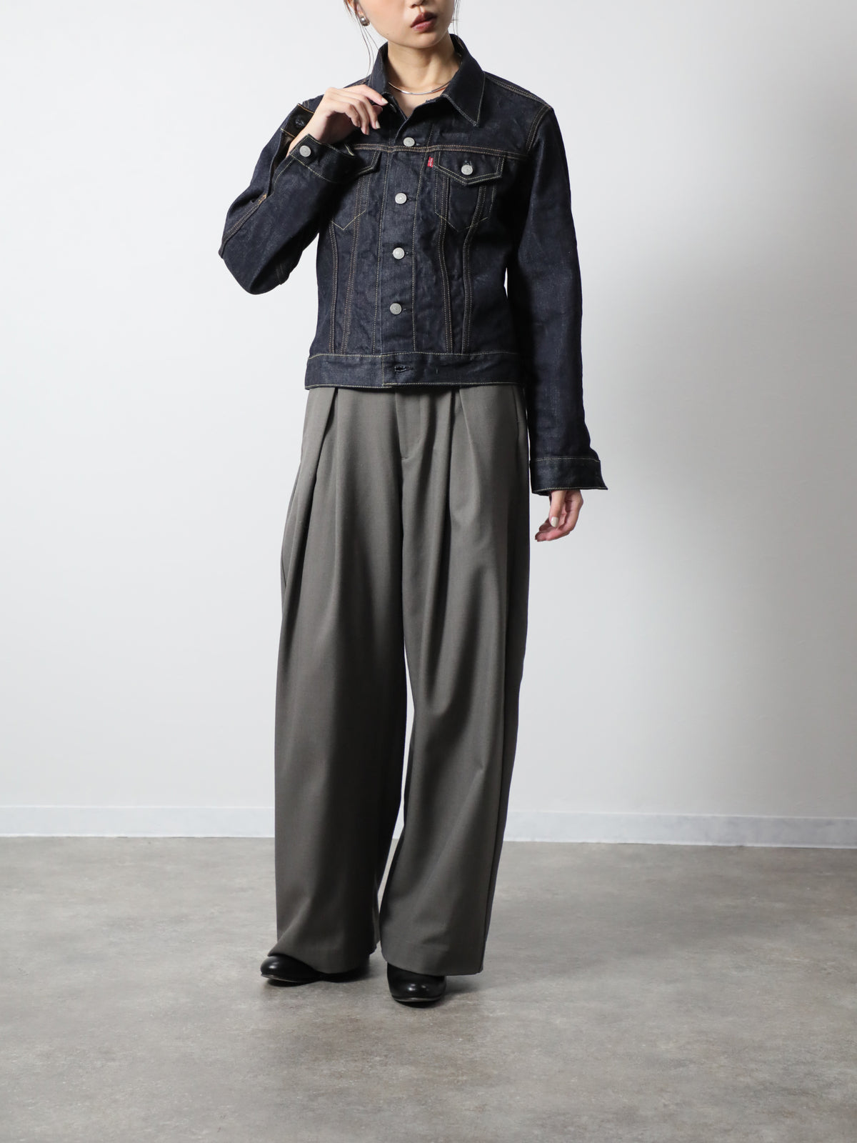B-1969-XX-G-680　【岡山産 セルビッチデニム】デニムジャケット  Gジャン ワンウオッシュ　Type 3 Selvedge Denim Jacket Onewash