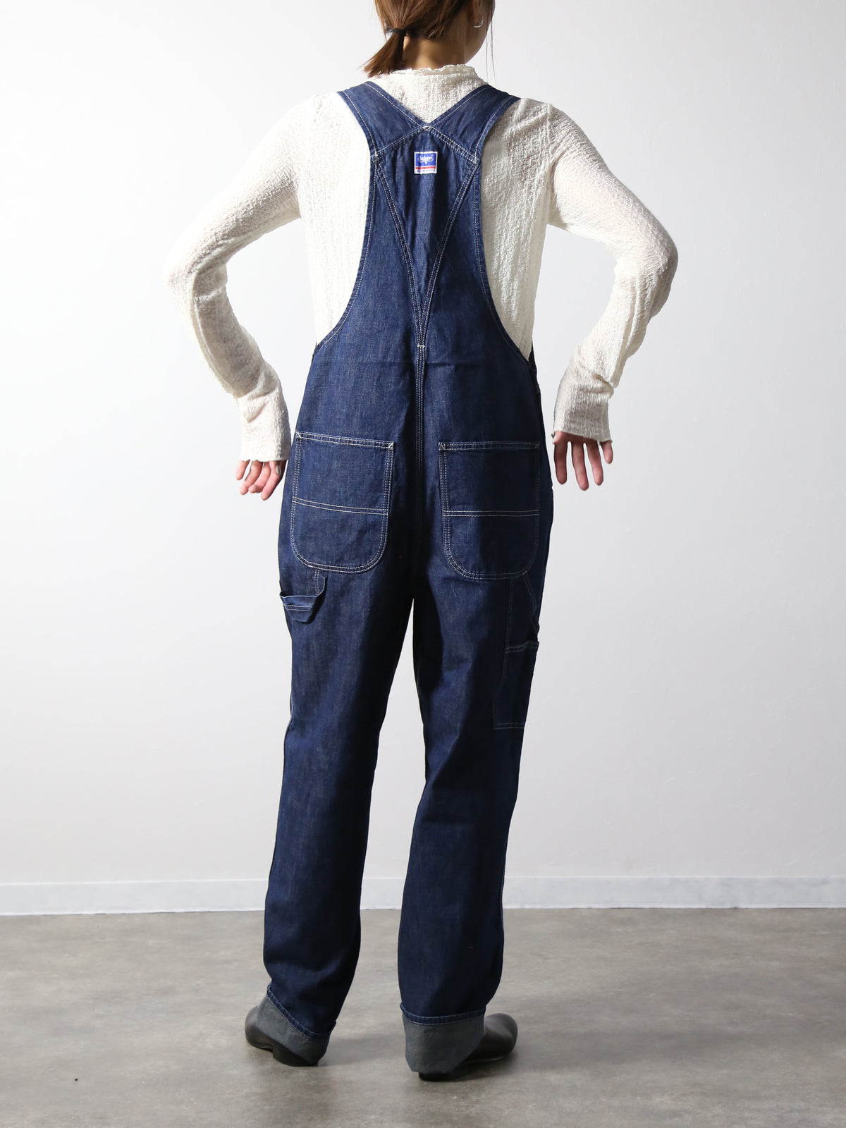 デニムオーバーオール　サロペット　インディゴカラー　ユニセックス
