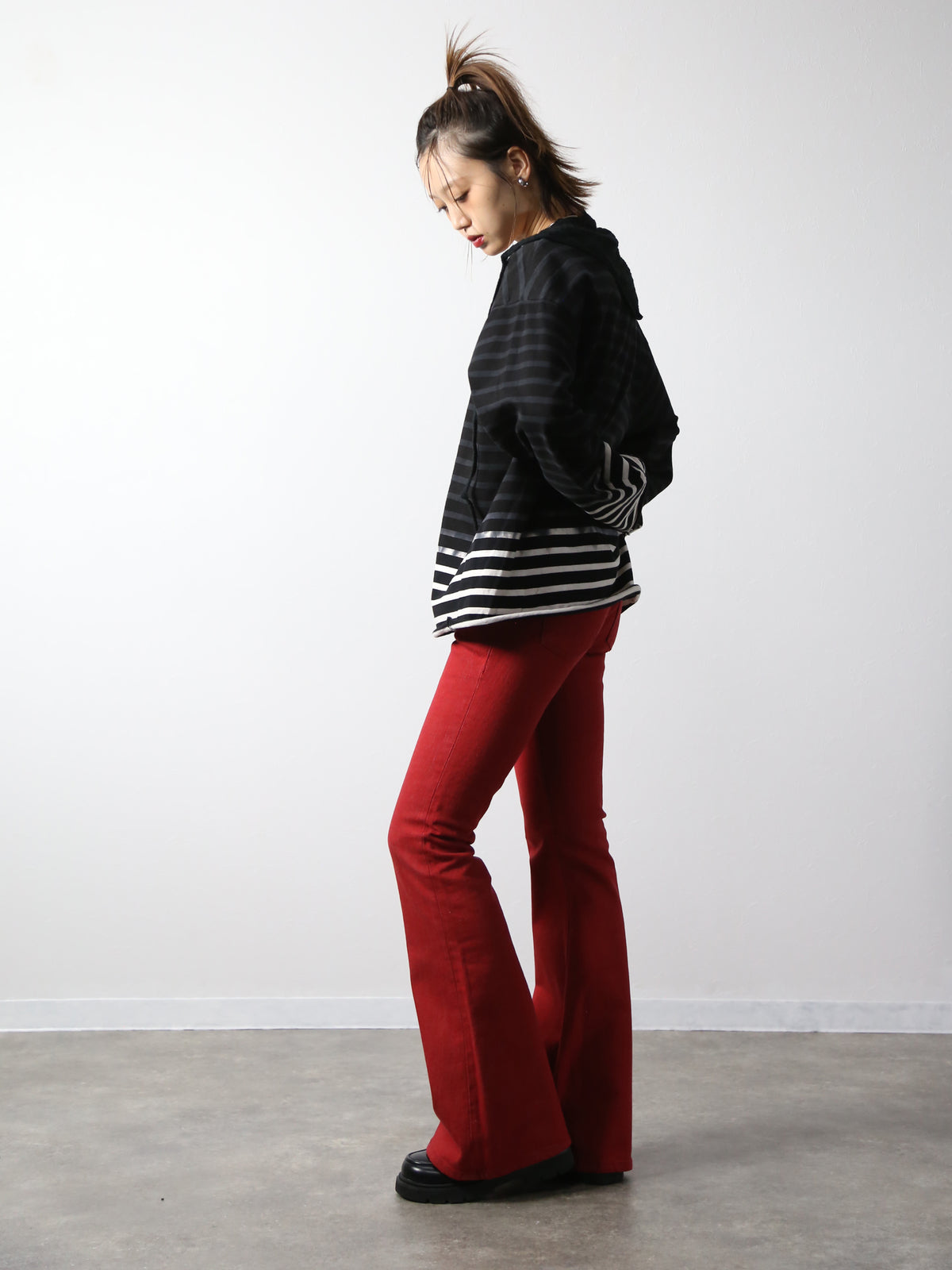 【アーカイブボブソン】フェードボーダーカットソー