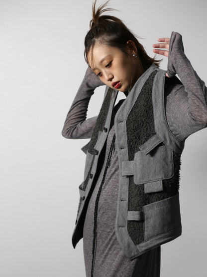 【アーカイブボブソン】ミックスボアベスト