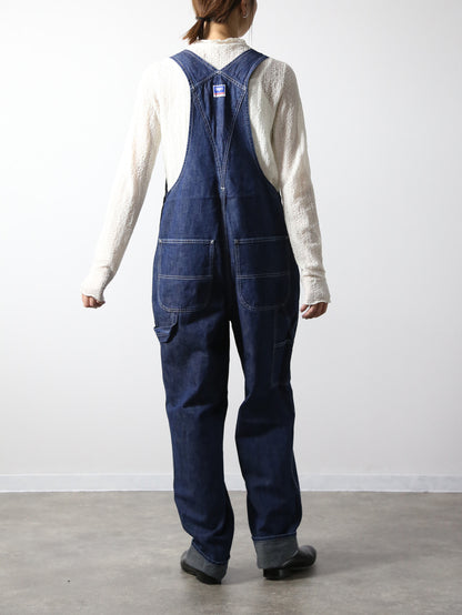 デニムオーバーオール　サロペット　インディゴカラー　ユニセックス