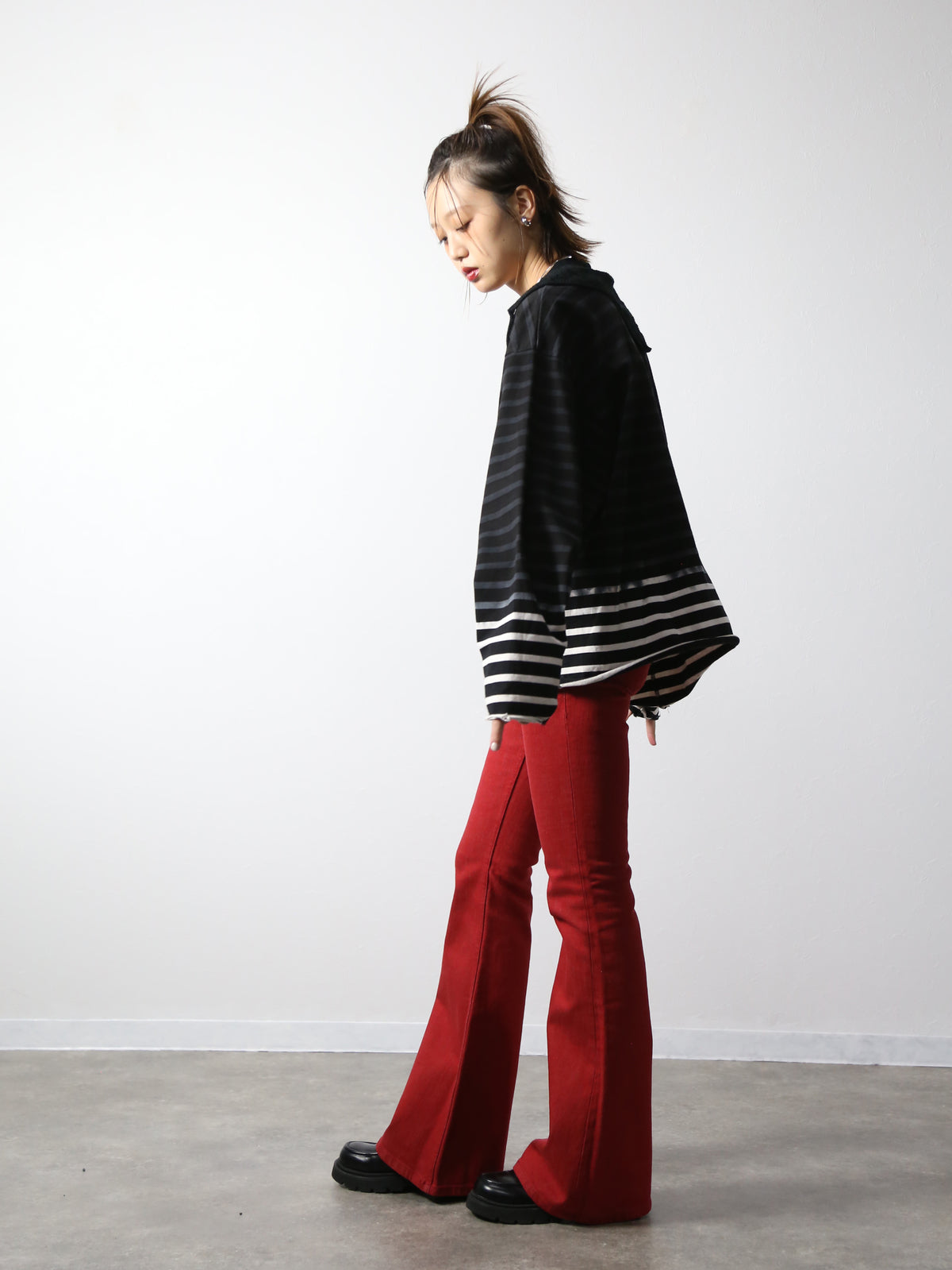 【アーカイブボブソン】フェードボーダーカットソー