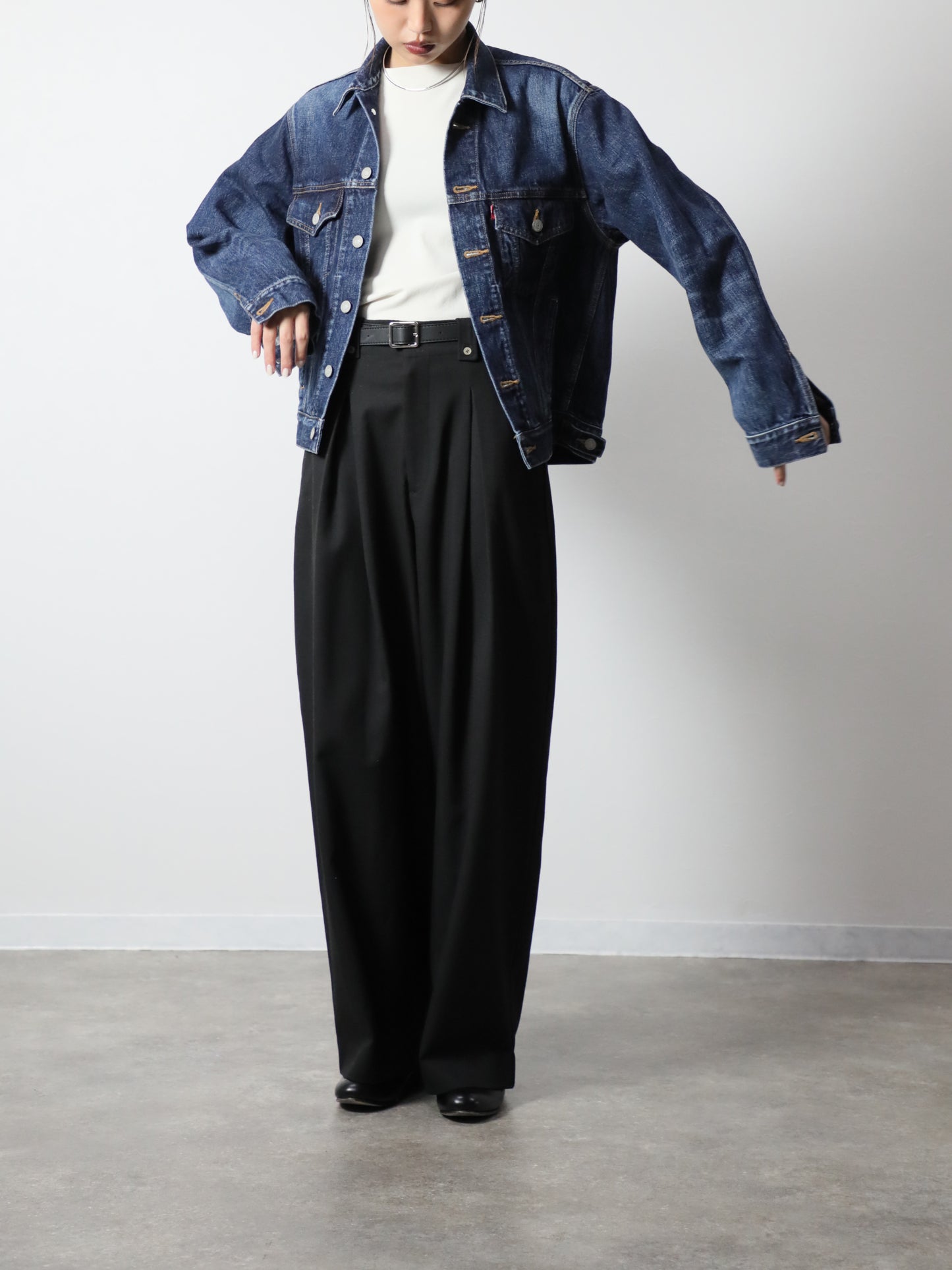 プレミアムデニムジャケット　ヴィンテージウオッシュＧジャン　ユニセックス