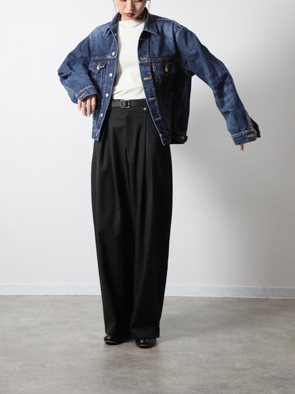 プレミアムデニムジャケット　ヴィンテージウオッシュＧジャン　ユニセックス