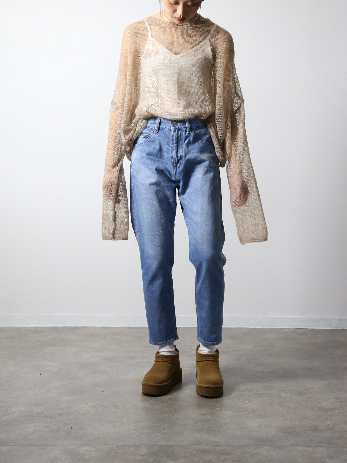 12.5oz ワイドフィットテーパードジーンズ　622型復刻　ブリーチカラー/ユニセックス