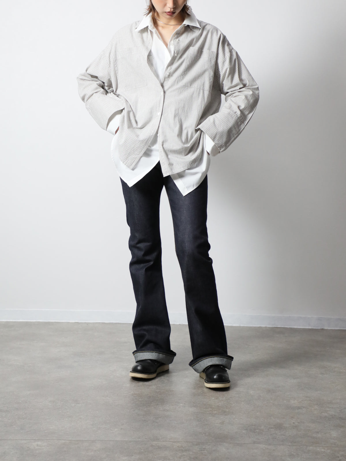 B-1969-XX-F-004 【岡山産 セルビッチデニム】ベルボトム リジッド  BELL-BOTTOM SELVEDGE DENIM RIGID