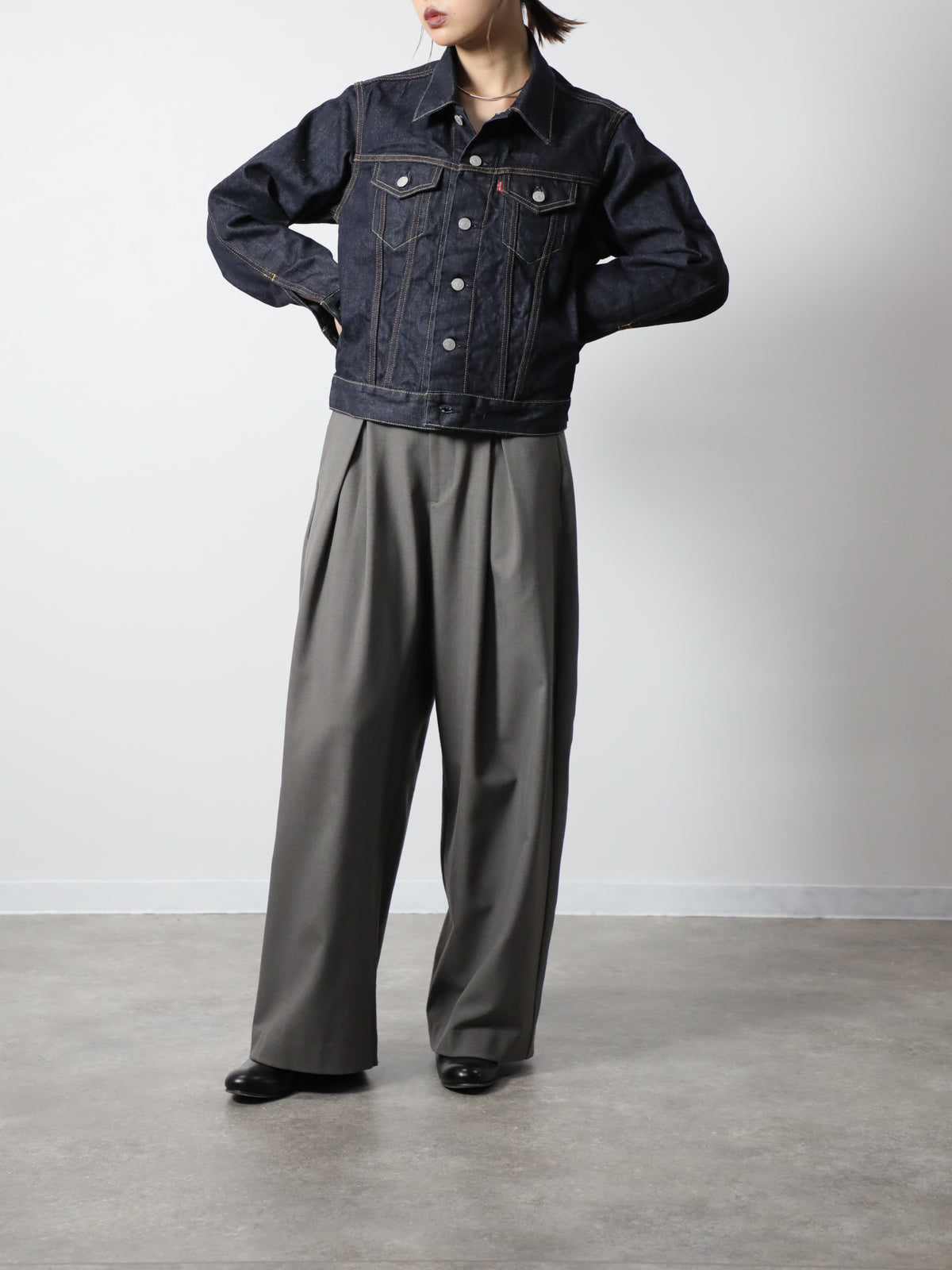 B-1969-XX-G-680　【岡山産 セルビッチデニム】デニムジャケット  Gジャン ワンウオッシュ　Type 3 Selvedge Denim Jacket Onewash