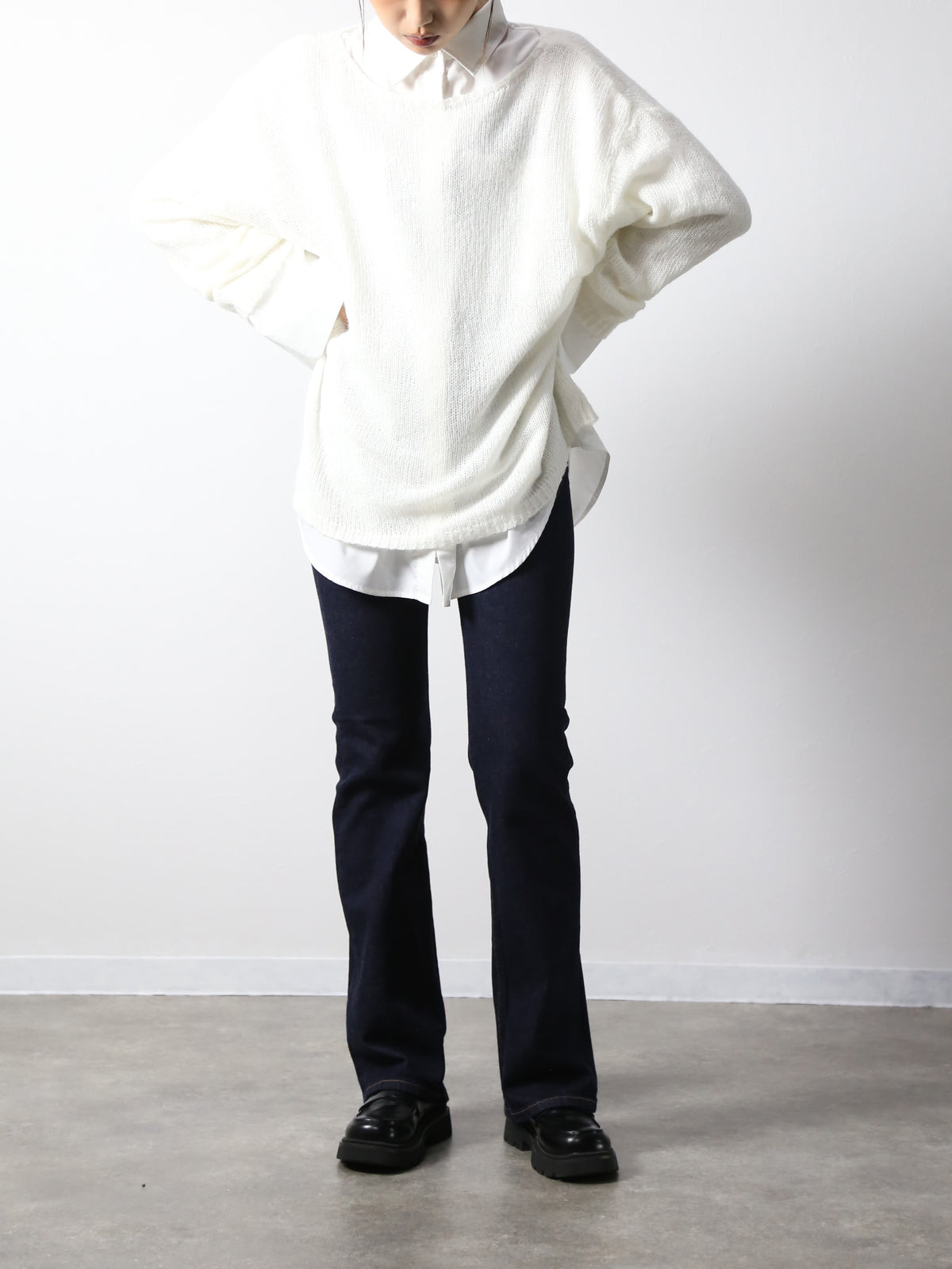 ブーツカットジーンズ　 ワンウォッシュカラー/ユニセックス