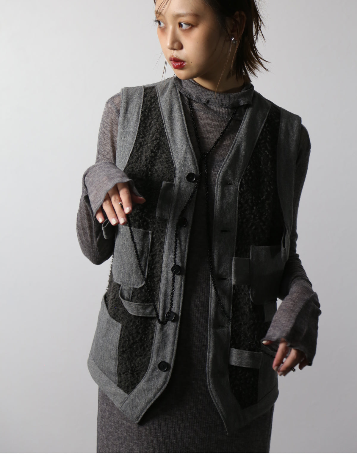 【アーカイブボブソン】ミックスボアベスト