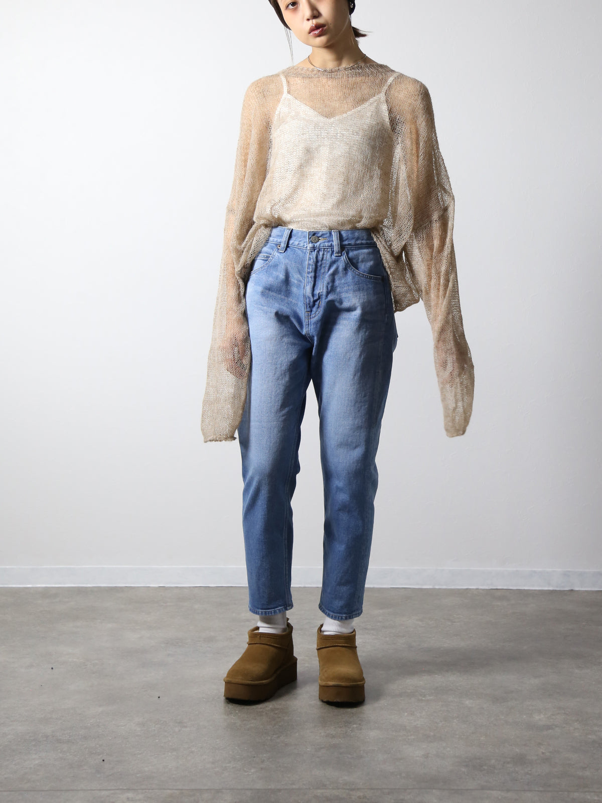 12.5oz ワイドフィットテーパードジーンズ　622型復刻　ブリーチカラー/ユニセックス