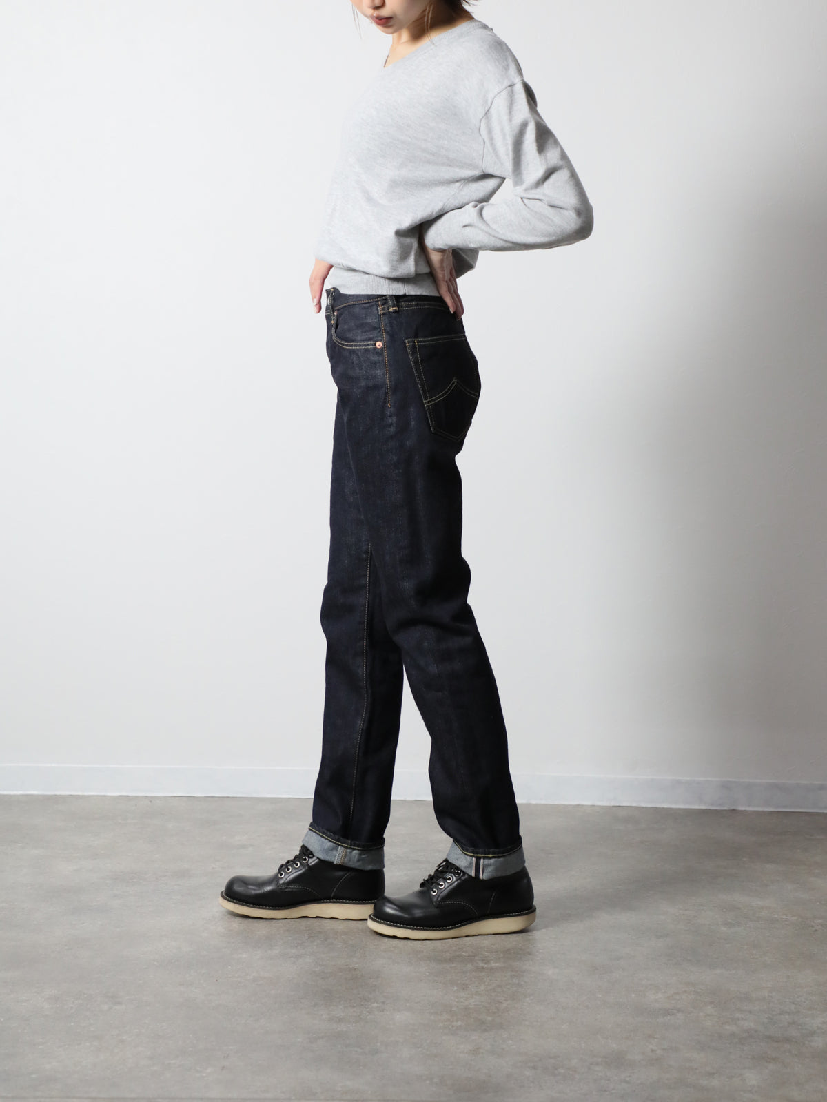 B-1969-XX-J-680　【岡山産 セルビッチデニム】ジーンズワンウオッシュ　Straight Selvedge Denim  Onewash