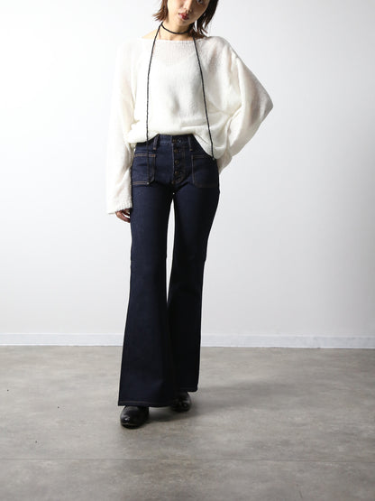 【岡山デニム】ベルボトムジーンズ 貼りポケタイプ