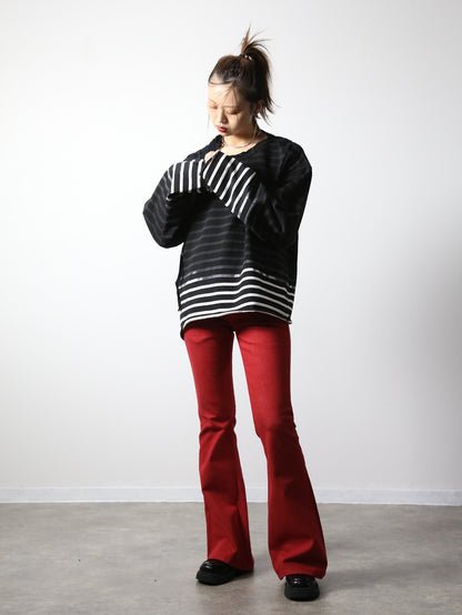 【アーカイブボブソン】フェードボーダーカットソー