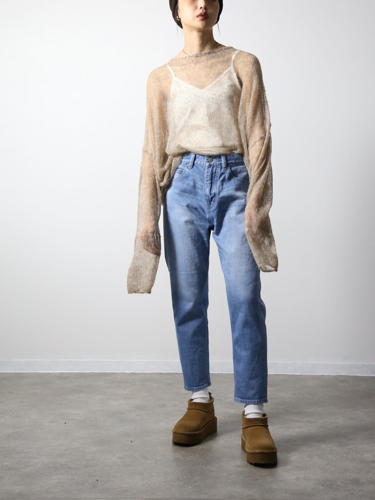 12.5oz ワイドフィットテーパードジーンズ　622型復刻　ブリーチカラー/ユニセックス