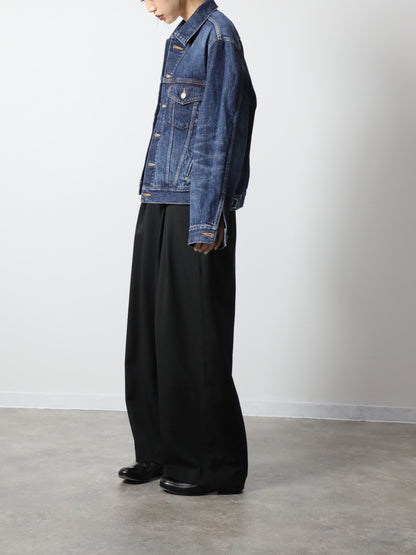 プレミアムデニムジャケット　ヴィンテージウオッシュＧジャン　ユニセックス