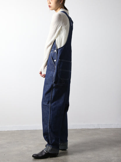 デニムオーバーオール　サロペット　インディゴカラー　ユニセックス