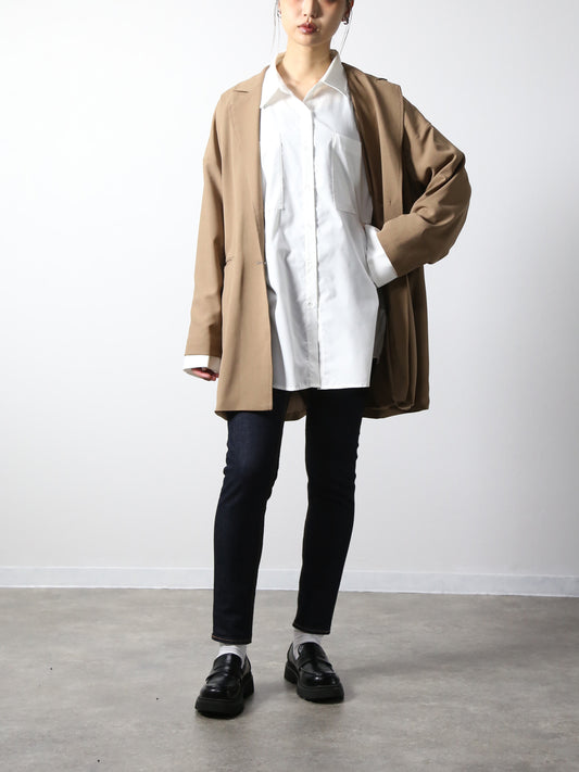 プレミアムジーンズ テーパードストレート　ワンウォッシュ/レディス