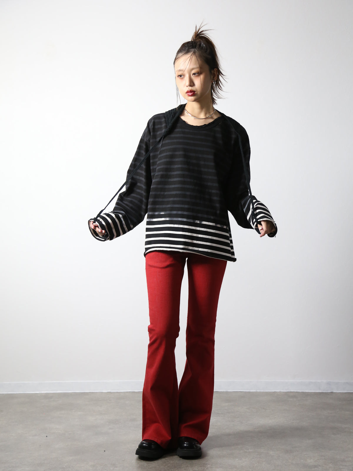 【アーカイブボブソン】フェードボーダーカットソー