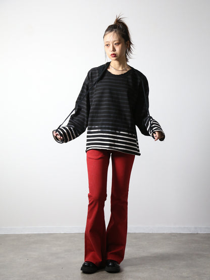 【アーカイブボブソン】フェードボーダーカットソー