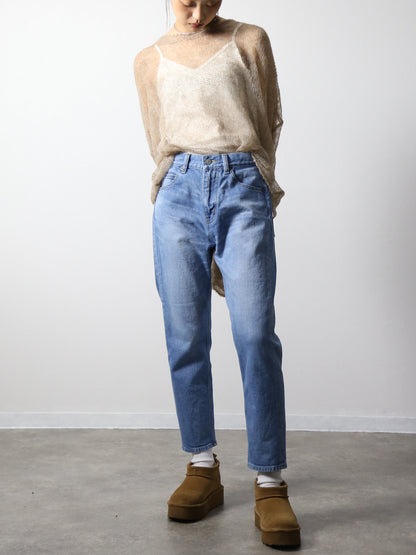 12.5oz ワイドフィットテーパードジーンズ　622型復刻　ブリーチカラー/ユニセックス