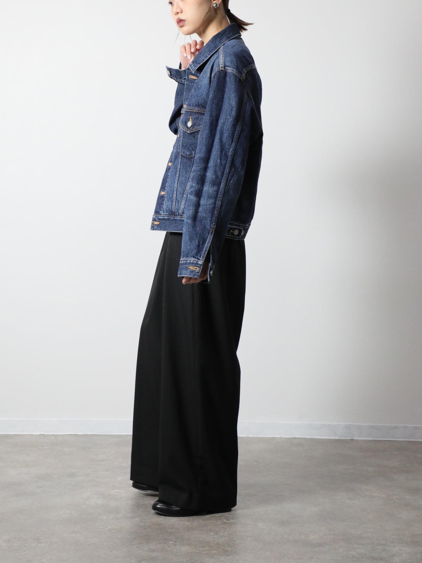 プレミアムデニムジャケット　ヴィンテージウオッシュＧジャン　ユニセックス