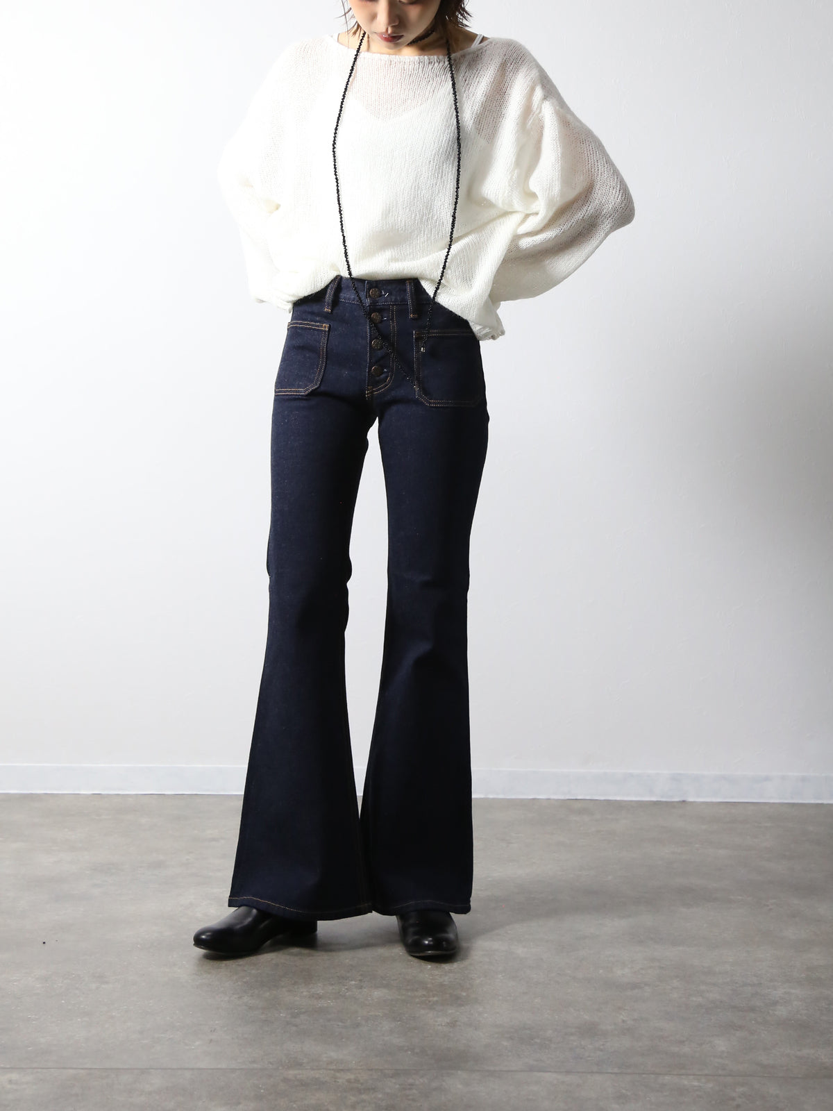 【岡山デニム】ベルボトムジーンズ 貼りポケタイプ