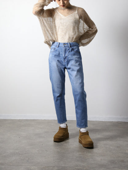 12.5oz ワイドフィットテーパードジーンズ　622型復刻　ブリーチカラー/ユニセックス