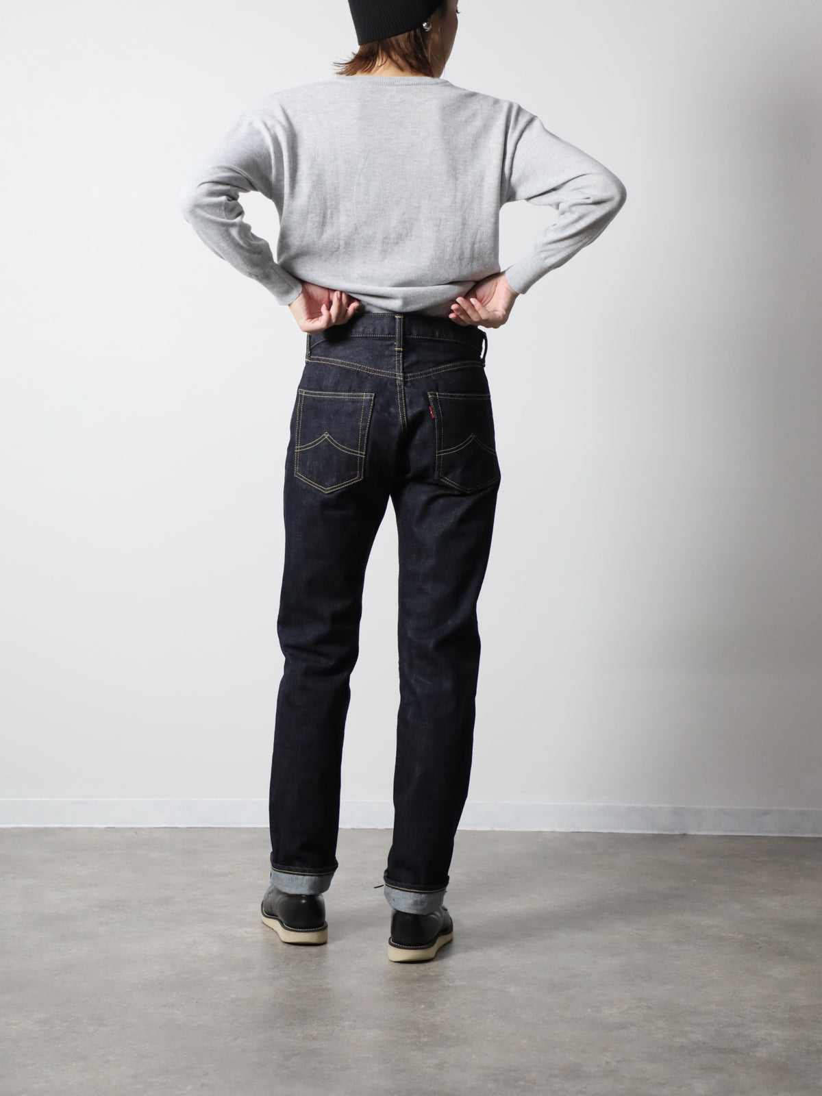 B-1969-XX-J-680　【岡山産 セルビッチデニム】ジーンズワンウオッシュ　Straight Selvedge Denim  Onewash