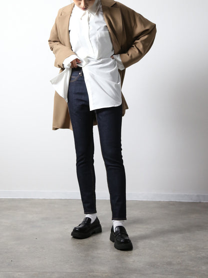 プレミアムジーンズ テーパードストレート　ワンウォッシュ/レディス