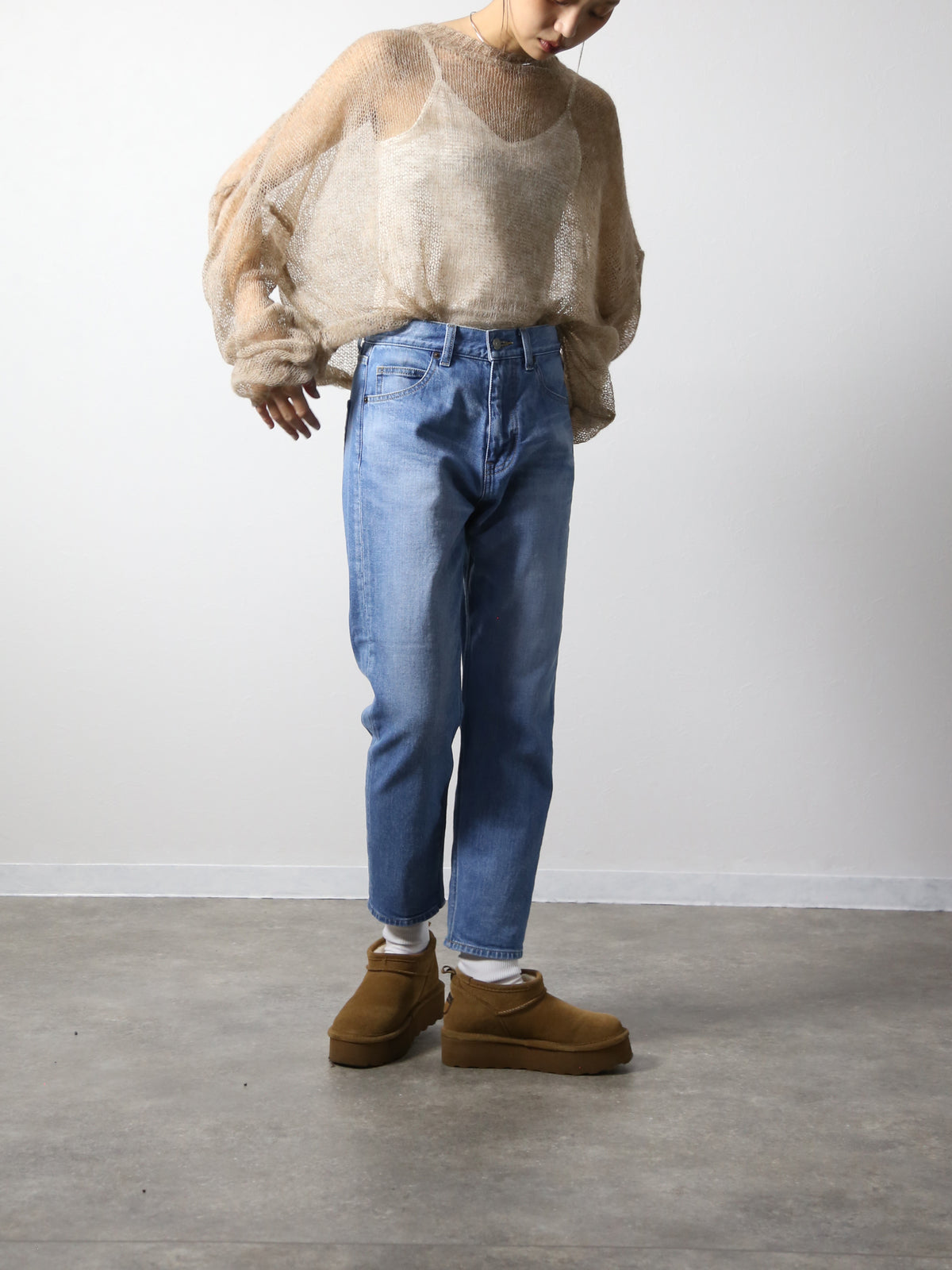 12.5oz ワイドフィットテーパードジーンズ　622型復刻　ブリーチカラー/ユニセックス