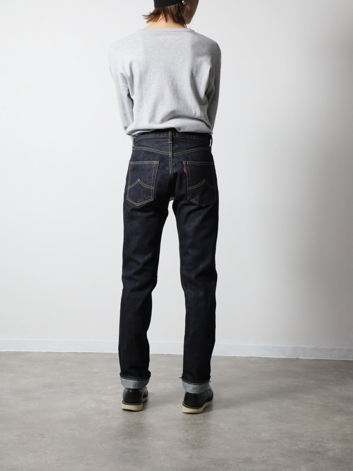B-1969-XX-J-680　【岡山産 セルビッチデニム】ジーンズワンウオッシュ　Straight Selvedge Denim  Onewash