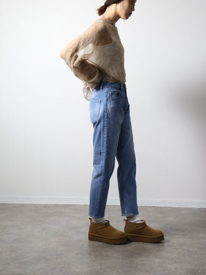 12.5oz ワイドフィットテーパードジーンズ　622型復刻　ブリーチカラー/ユニセックス