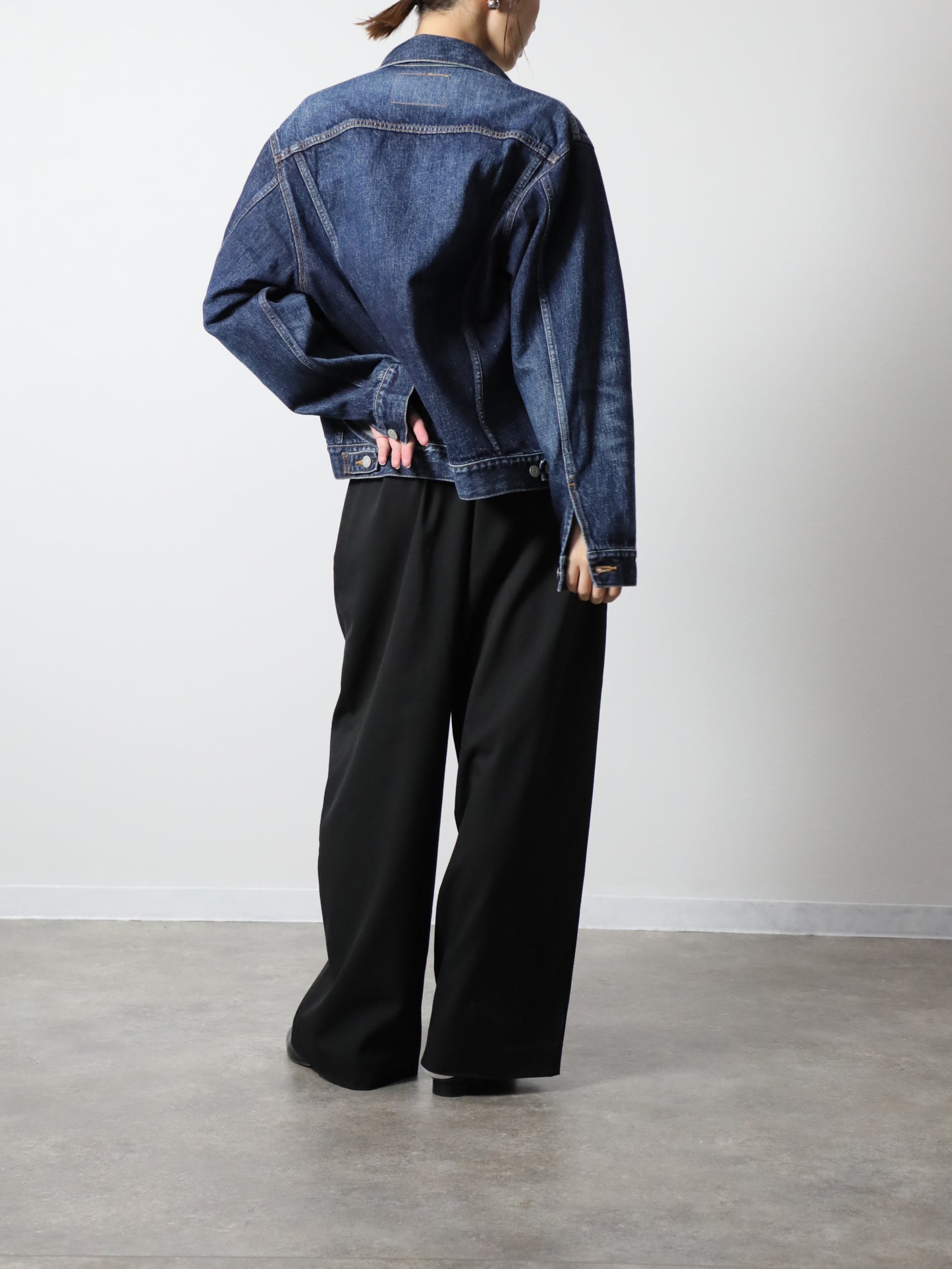 プレミアムデニムジャケット　ヴィンテージウオッシュＧジャン　ユニセックス